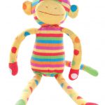 Photo of knit multi-coloured monkey toy