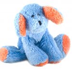 Photo of blue dog cuddly toy