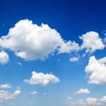 Photo of clouds in blue sky