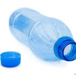 Photo of plastic bottle with lid to side