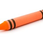 Photo of orange crayon