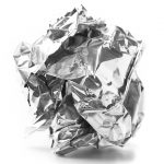 Photo of scrunched up piece of aluminum foil
