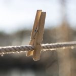 Photo of clothespin on wire