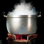 Photo of pot with boiling water