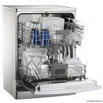 Photo of dishwasher full of clean dishes and cutlery