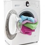 Photo of towels in washing machine