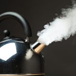 Photo of steaming kettle