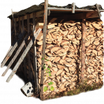 Photo of firewood in hut