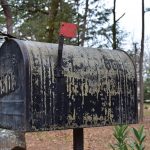 Photo of weathered mailbox