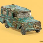 Photo of weathered toy car