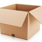 Photo of open cardboard box