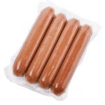 Photo of four sausages in package