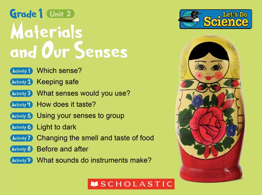 Image of IWB Activities home page with title, list of activities, and photo of nesting doll